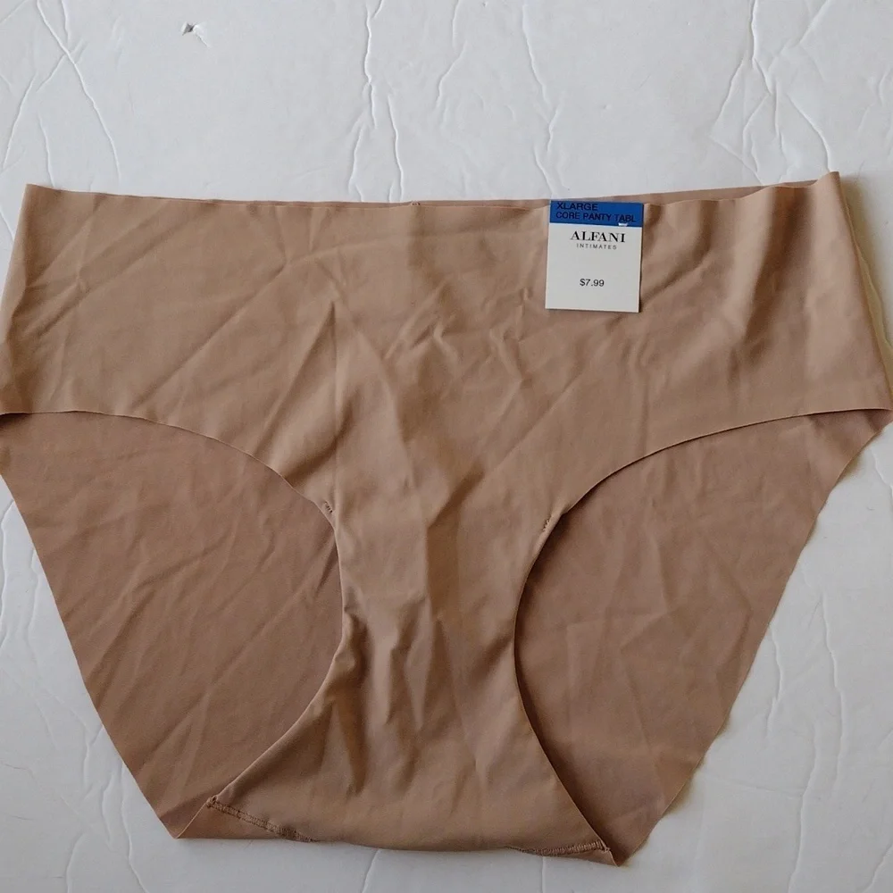 Alfani‎ Intimates Woman's Laser Cut Hipster Underwear Panties Latte Cafe XLarge